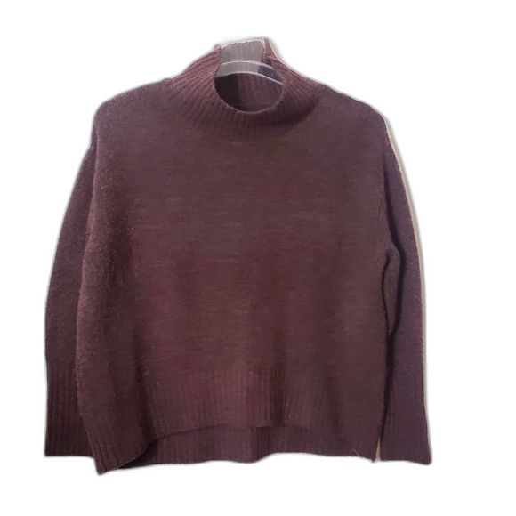 Cynthia Rowley Sweaters - CYNTHIA ROWLEY Brown Turtleneck Wool Blend Sweater Womens Size Large